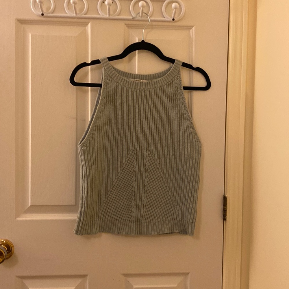 🎉 5/$30 - Light Green Sweater Tank Top